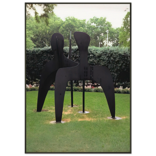 Alexander Calder  THREE BOLLARDS 1970 Framed Art Print  - Aluminum Frame - 21x29.7 cm / 8x12"