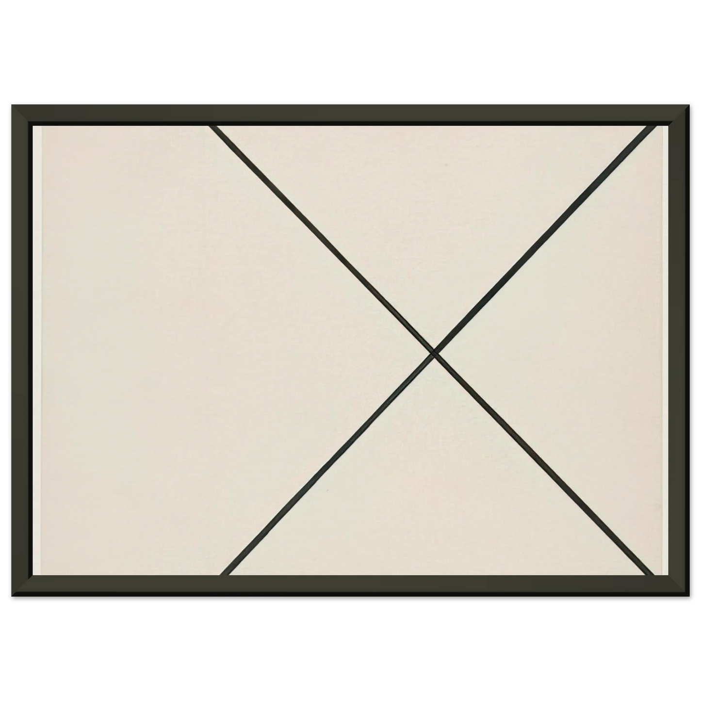 Ellsworth Kelly  Diagonal Lines Framed Art Print  - Aluminum Frame - 60x80 cm / 24x32 inches