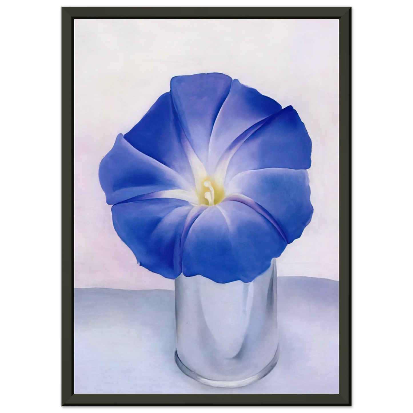 Georgia OKeeffe  Blue Morning Glory Framed Art Print  - Aluminum Frame - 40x50 cm / 16x20 inches