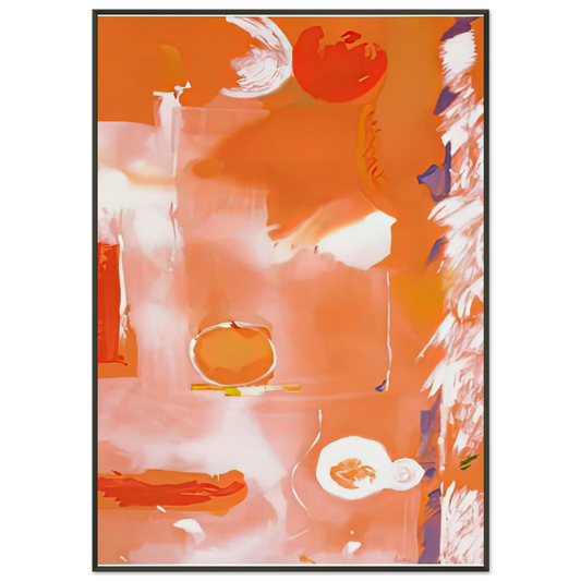 Helen Frankenthaler  Seeing the Moon on a Hot Summer Day 1987 Framed Art Print  - Aluminum Frame - 21x29.7 cm / 8x12"