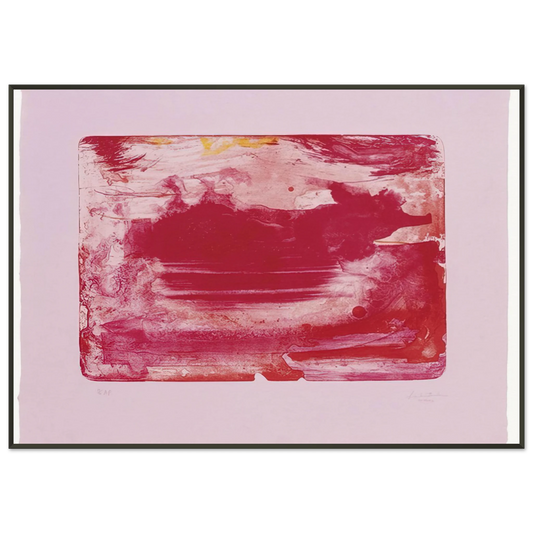 Helen Frankenthaler  The Red Sea  1982 Framed Art Print  - Aluminum Frame - 21x29.7 cm / 8x12"