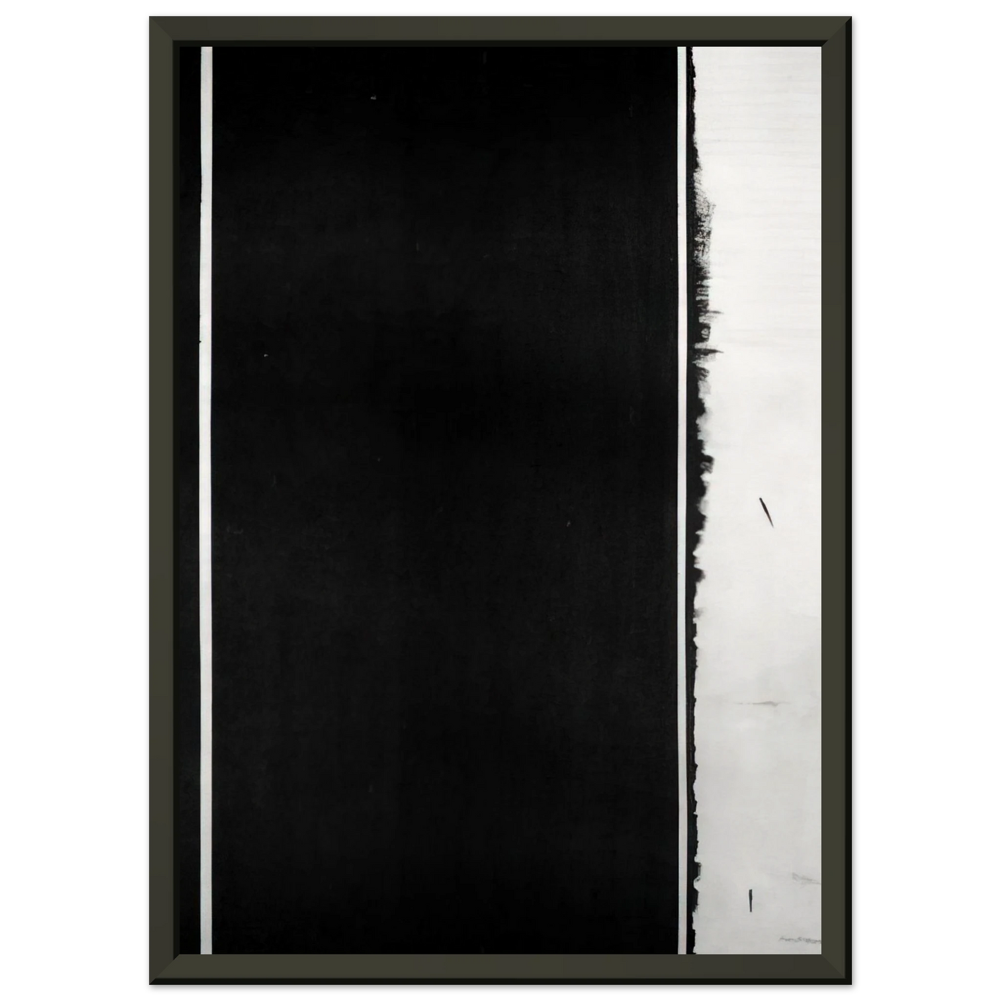 Barnett Newman  The Station of the Cross  Twelfh Station Framed Art Print  - Aluminum Frame - 70x100 cm / 28x40 inches