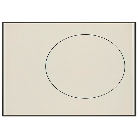 Ellsworth Kelly  Circle Line Framed Art Print  - Aluminum Frame - 21x29.7 cm / 8x12"