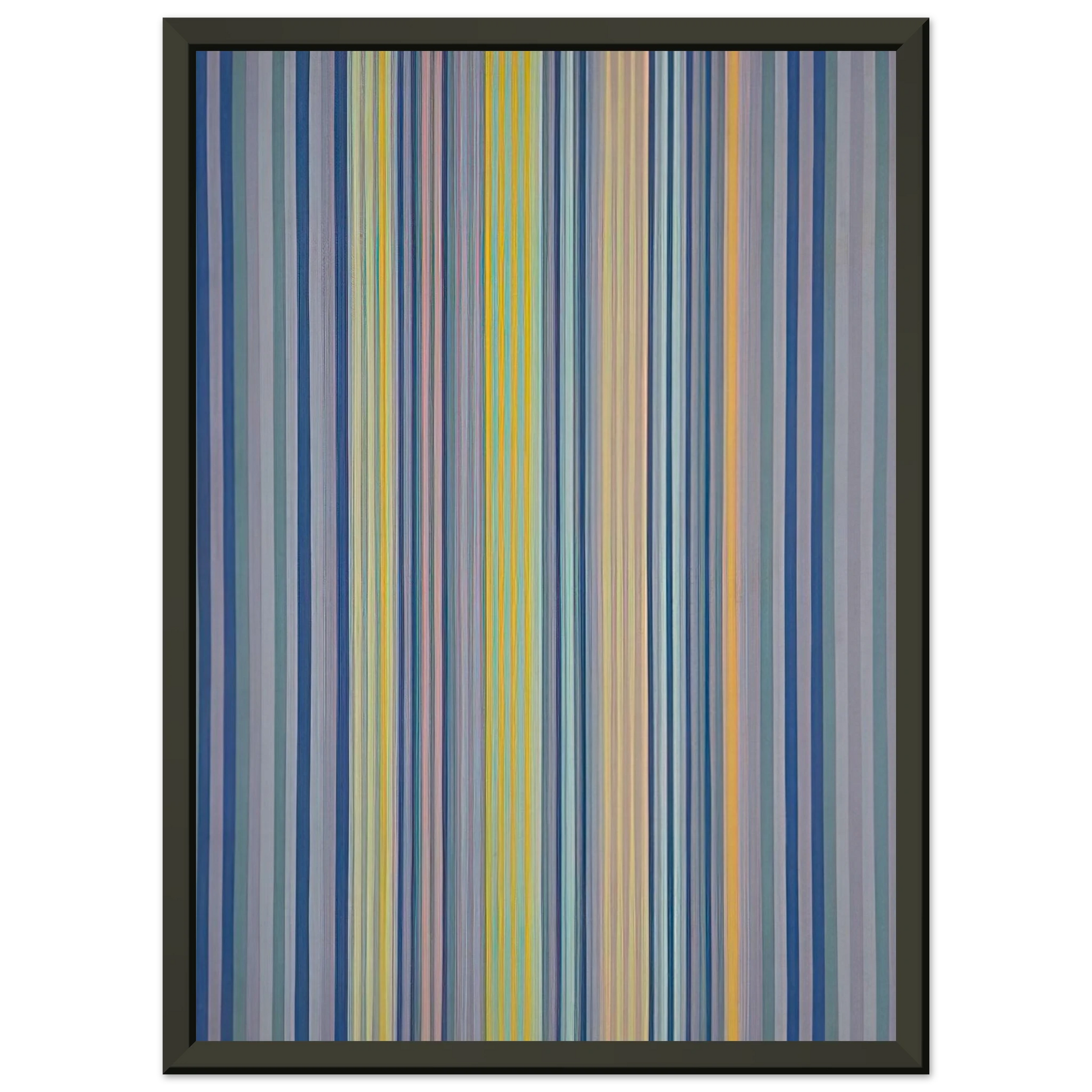 Gene Davis  Midnight Watch  1976 Framed Art Print  - Aluminum Frame - 60x80 cm / 24x32 inches