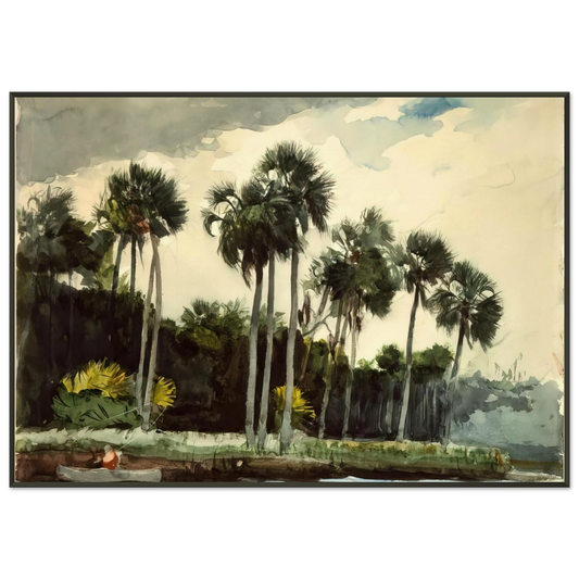 Winslow Homer  THE TURKEY BUZZARD Framed Art Print  - Aluminum Frame - 21x29.7 cm / 8x12"