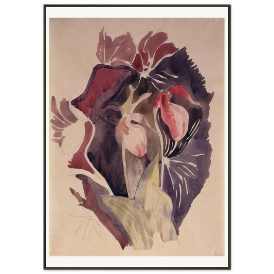 Charles Demuth  Wild Orchids  1920 Framed Art Print  - Aluminum Frame - 21x29.7 cm / 8x12"