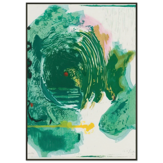Helen Frankenthaler  Radius  1993 Framed Art Print  - Aluminum Frame - 21x29.7 cm / 8x12"