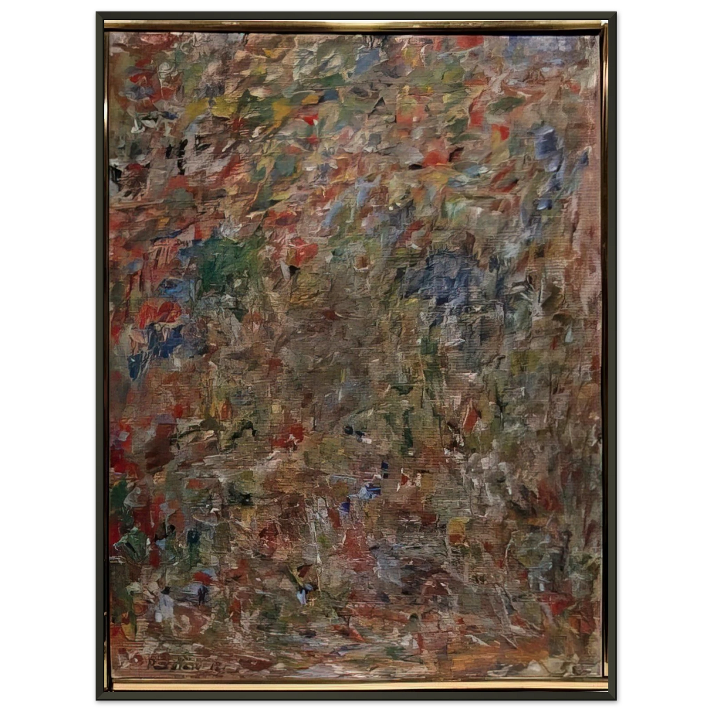 Milton Resnick  ABSTRACTION 1963 Framed Art Print  - Aluminum Frame - 60x80 cm / 24x32 inches