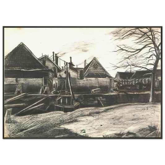 Vincent van Gogh  Factory Framed Art Print  - Aluminum Frame - 21x29.7 cm / 8x12"