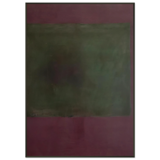 Mark Rothko  Untitled Green on Maroon  1961 Framed Art Print  - Aluminum Frame - 21x29.7 cm / 8x12"