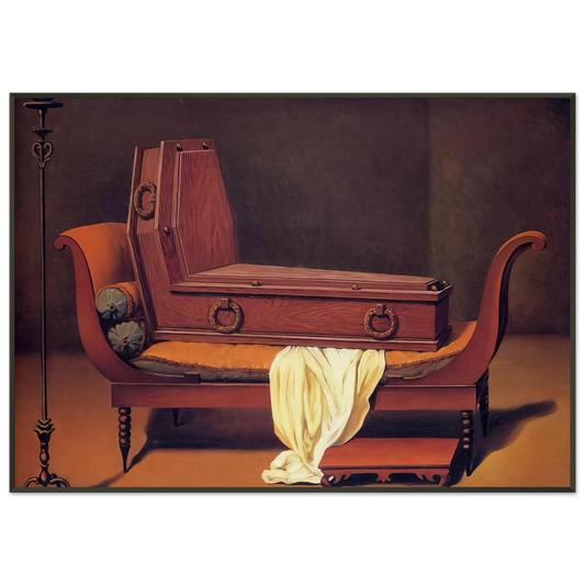 Rene Magritte  PERSPECTIVE MADAME RECAMIER BY DAVID 1949 Framed Art Print  - Aluminum Frame - 21x29.7 cm / 8x12"