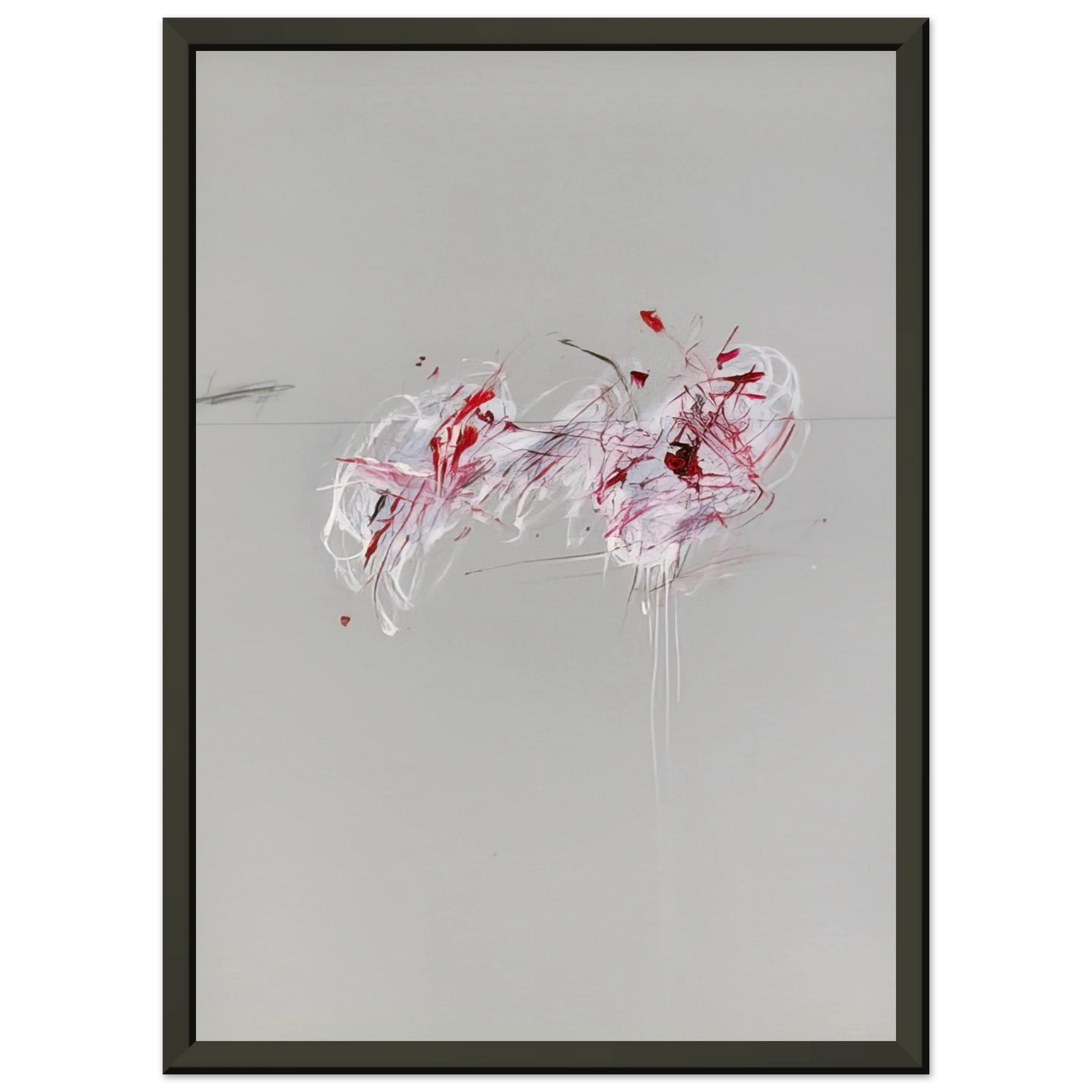 Cy Twombly  Nine Discourses on Commodus Part II Framed Art Print  - Aluminum Frame - 70x100 cm / 28x40 inches