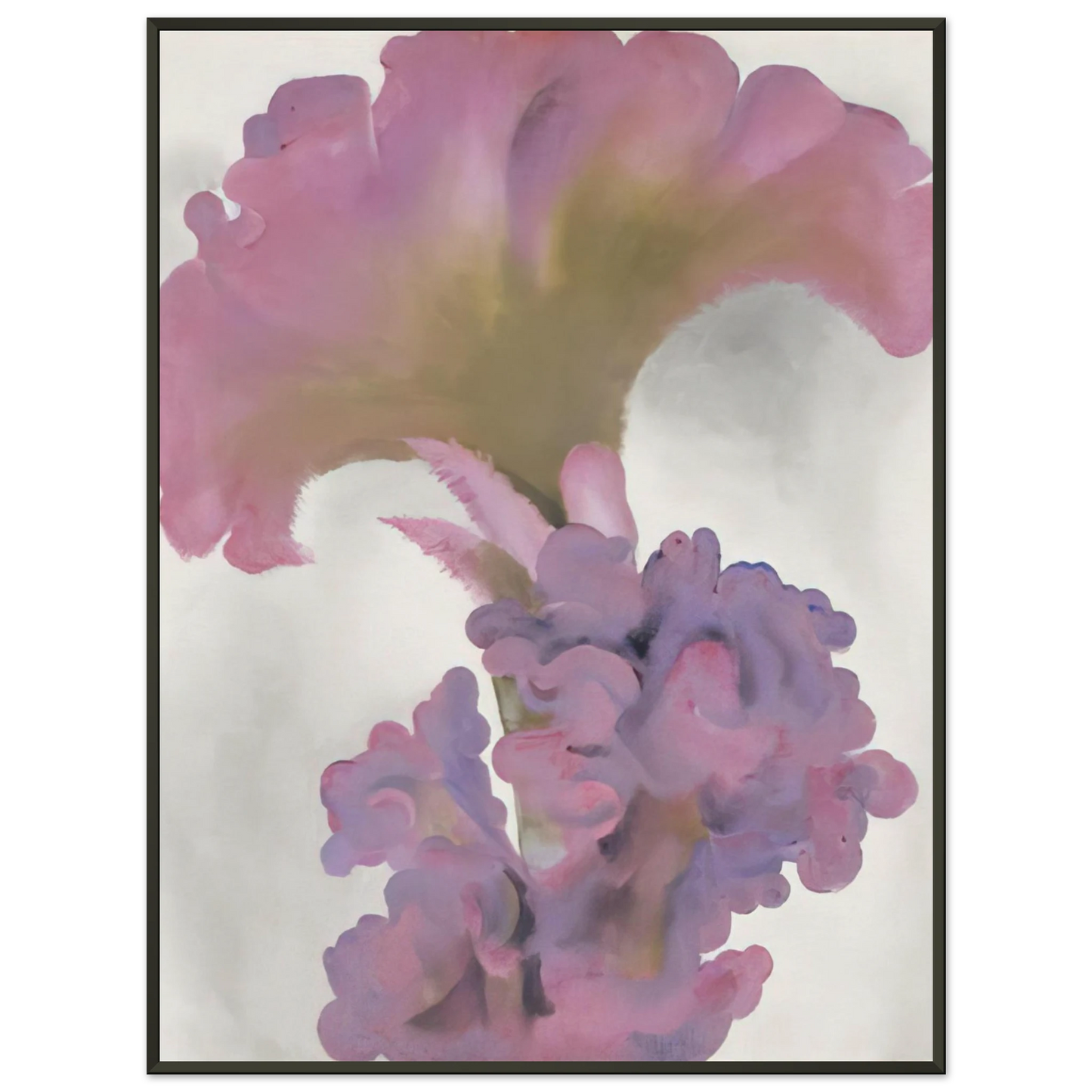 Georgia OKeeffe  Coxcomb Framed Art Print  - Aluminum Frame - 60x80 cm / 24x32 inches