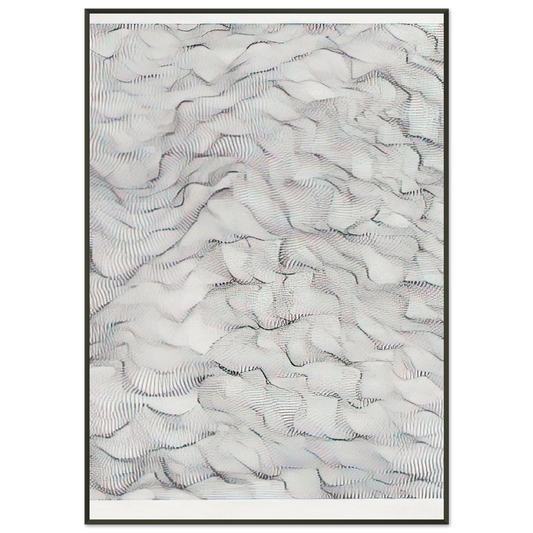 Dadamaino  Il movimento delle cose  1996 Framed Art Print  - Aluminum Frame - 21x29.7 cm / 8x12"