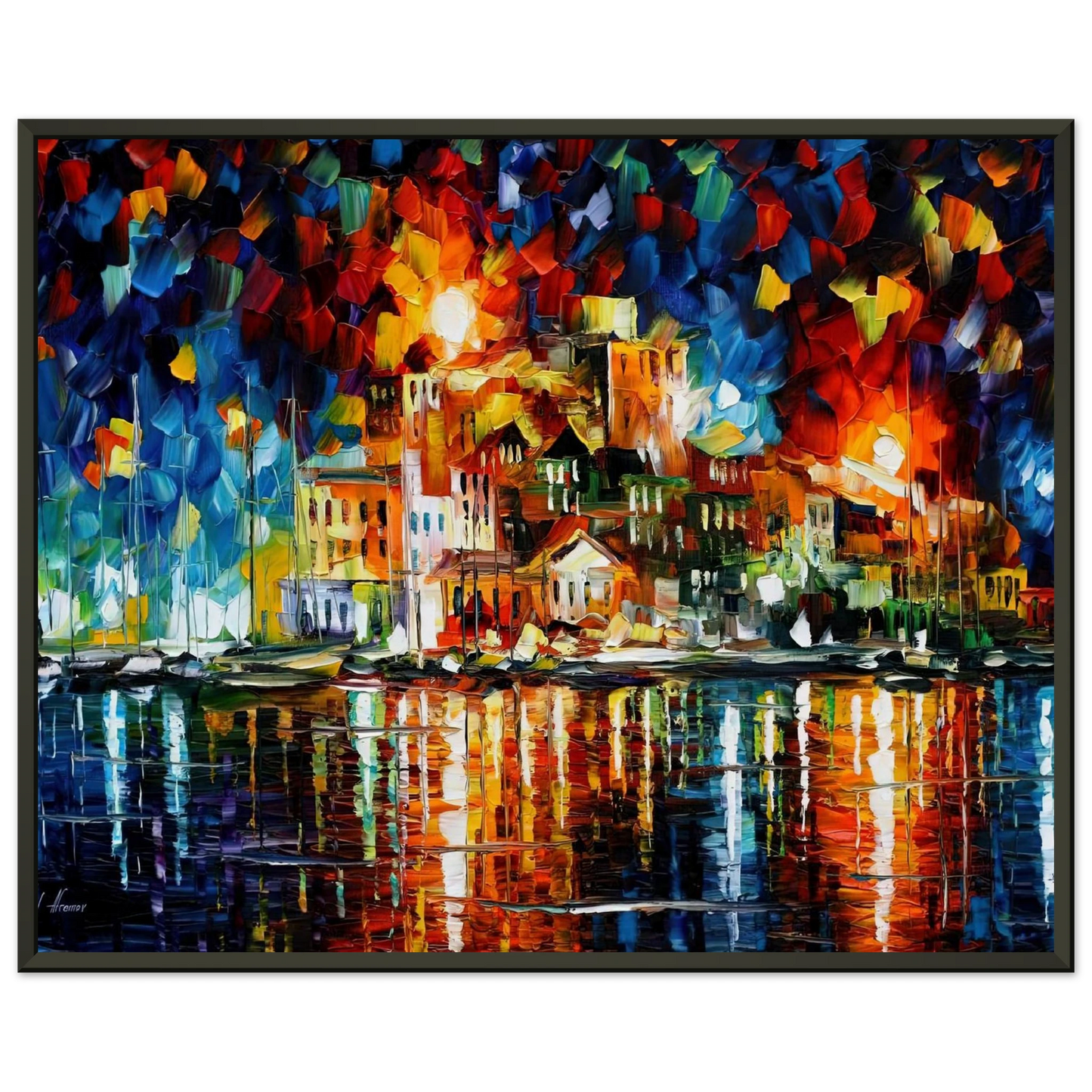 Leonid Afremov  Leonid Afremov Framed Art Print  - Aluminum Frame - 60x80 cm / 24x32 inches