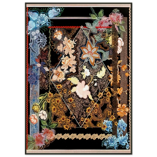 Miriam Schapiro  Gates of Paradise  1980 Framed Art Print  - Aluminum Frame - 21x29.7 cm / 8x12"