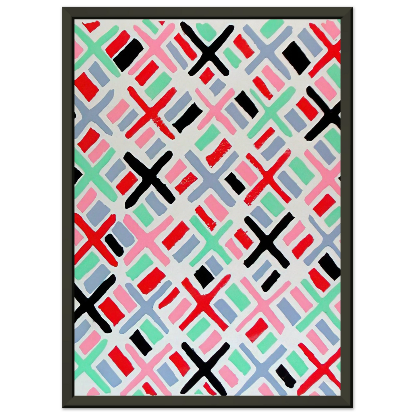 Sonia Delaunay  COMPOSITION 34 Framed Art Print  - Aluminum Frame - 60x80 cm / 24x32 inches