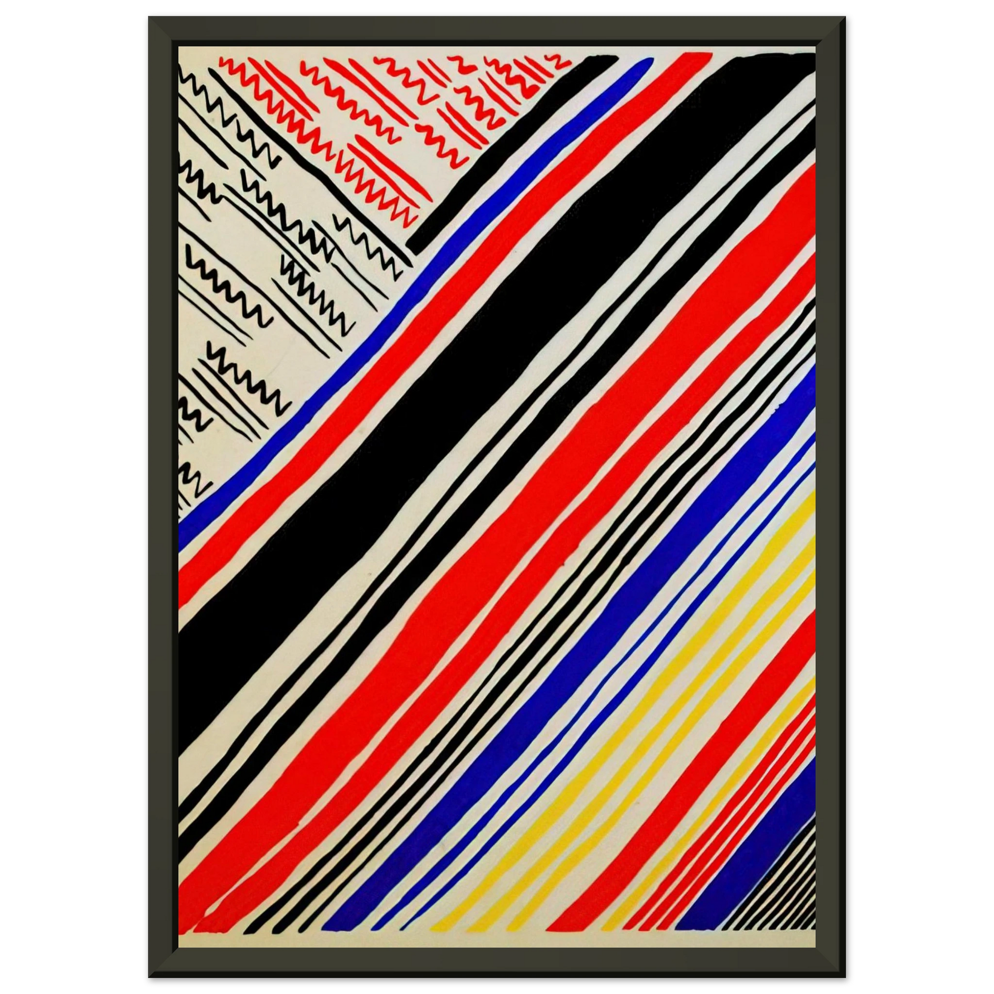 Sonia Delaunay  COMPOSITION 11 Framed Art Print  - Aluminum Frame - 40x50 cm / 16x20 inches