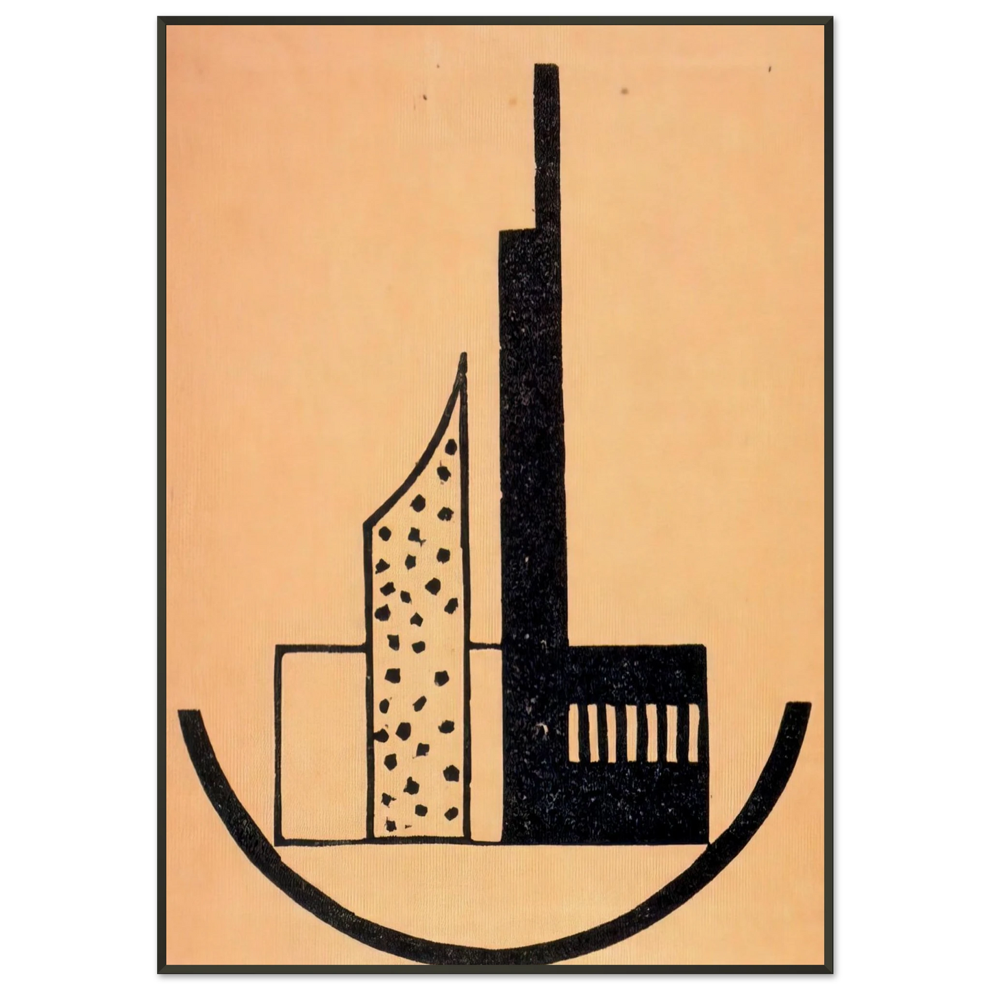 Laszlo MoholyNagy  The storm Framed Art Print  - Aluminum Frame - 21x29.7 cm / 8x12"