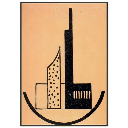 Laszlo MoholyNagy  The storm Framed Art Print  - Aluminum Frame - 21x29.7 cm / 8x12"