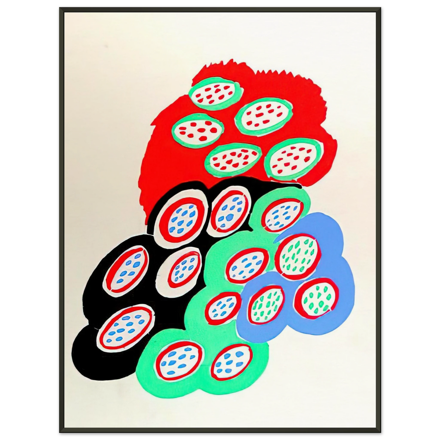 Sonia Delaunay  COMPOSITION 37 Framed Art Print  - Aluminum Frame - 60x80 cm / 24x32 inches