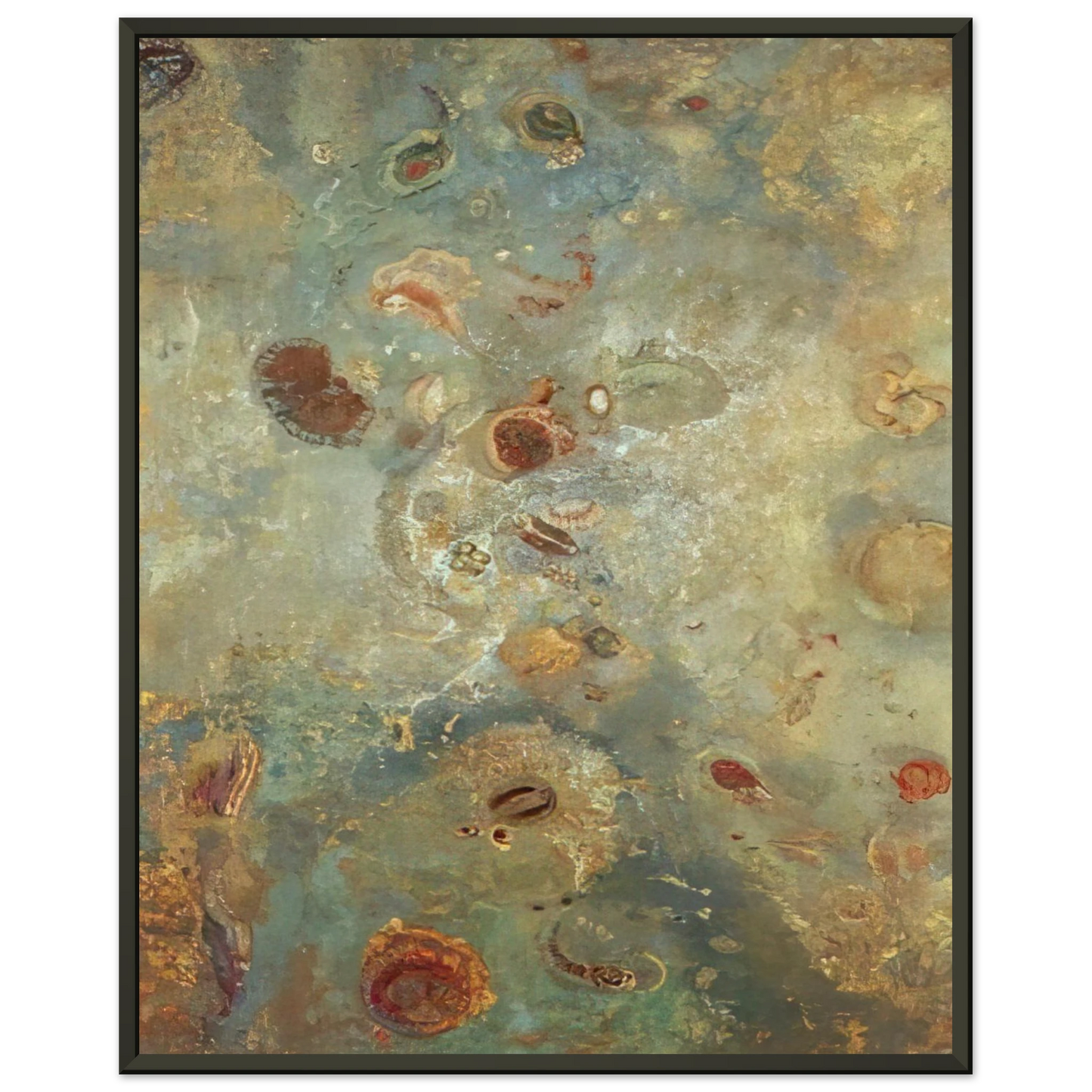 Odilon Redon  UNDERWATER VISION 1910 Framed Art Print  - Aluminum Frame - 70x100 cm / 28x40 inches