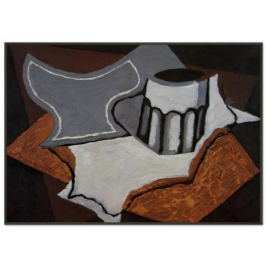 Juan Gris  THE GOBLET 1927 Framed Art Print  - Aluminum Frame - 21x29.7 cm / 8x12"