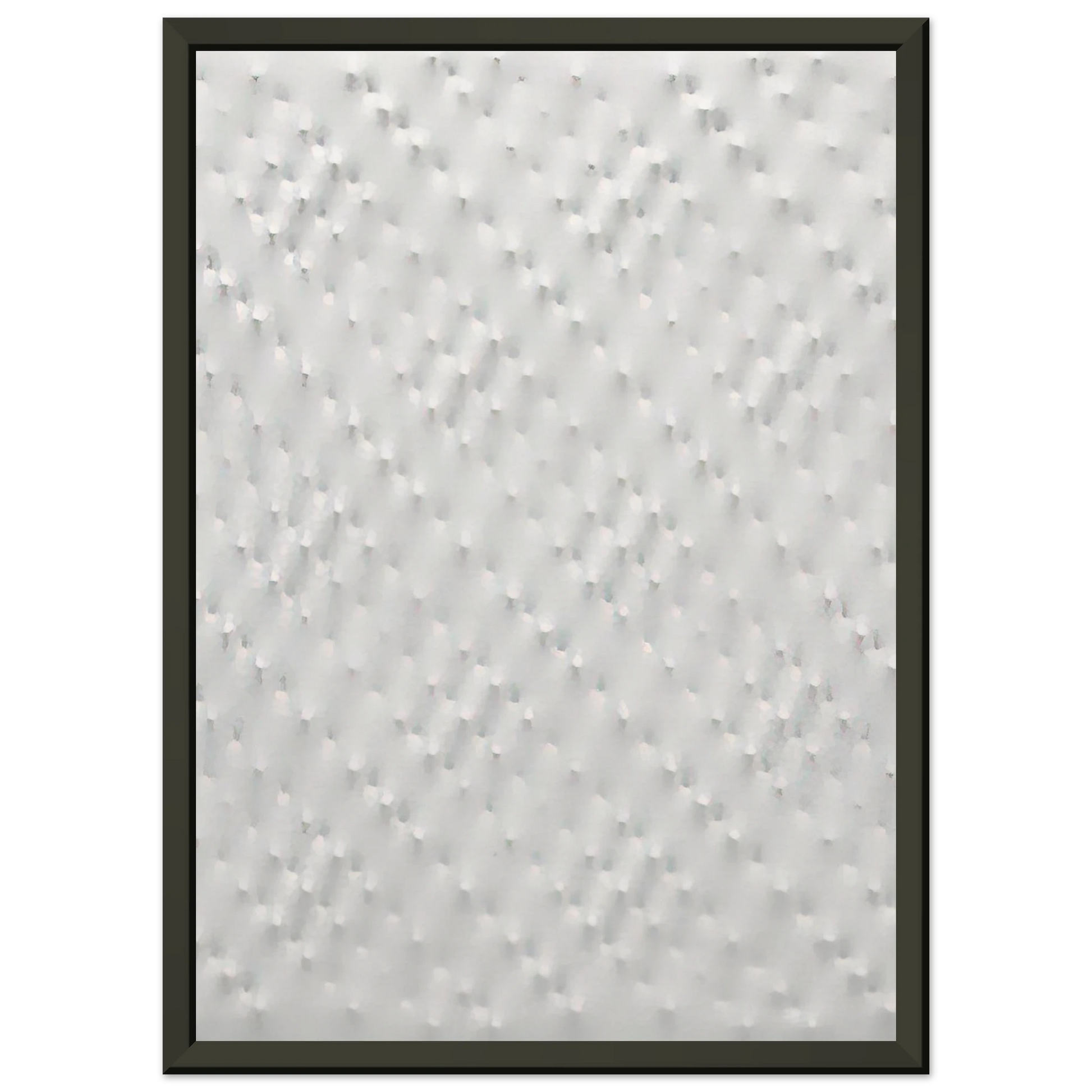 Enrico Castellani  Superficie bianca  2005 Framed Art Print  - Aluminum Frame - 60x80 cm / 24x32 inches