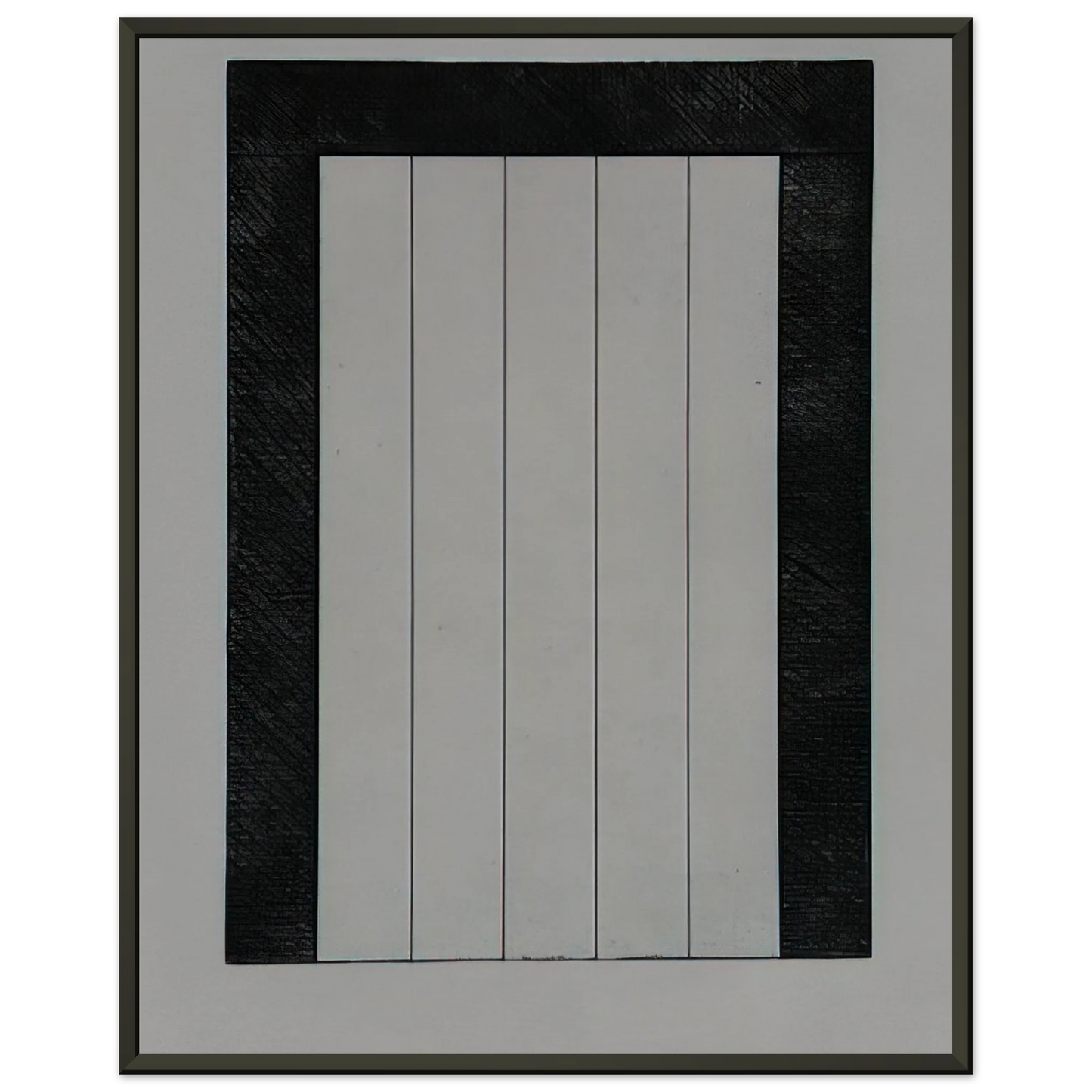 Brice Marden  Untitled from 12 Views for Caroline Tatyana  1979 Framed Art Print  - Aluminum Frame - 40x50 cm / 16x20 inches