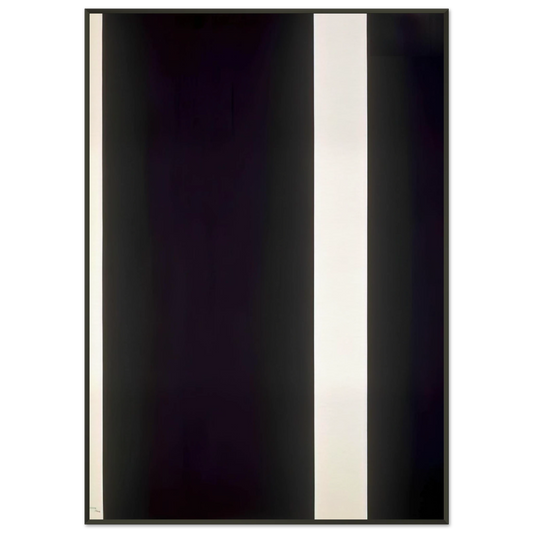 Barnett Newman  The Station of the Cross  Thirteenth station Framed Art Print  - Aluminum Frame - 21x29.7 cm / 8x12"
