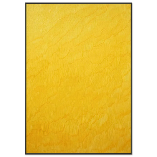 Marcia Hafif  Indian Yellow Framed Art Print  - Aluminum Frame - 21x29.7 cm / 8x12"
