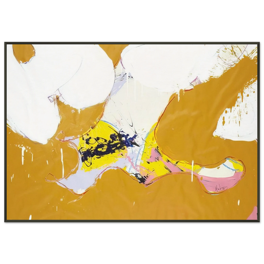 Norman Bluhm  Round About  1973 Framed Art Print  - Aluminum Frame - 21x29.7 cm / 8x12"