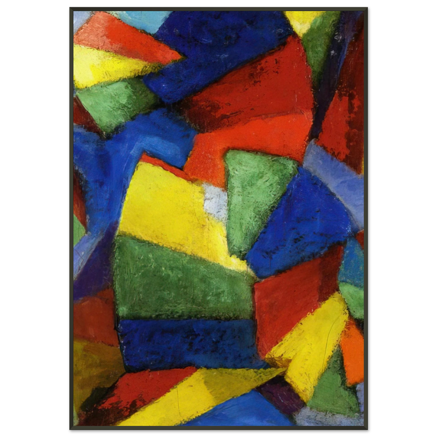 Morgan Russell  Synchromy in BlueViolet  1912 Framed Art Print  - Aluminum Frame - 21x29.7 cm / 8x12"