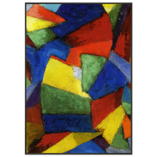 Morgan Russell  Synchromy in BlueViolet  1912 Framed Art Print  - Aluminum Frame - 21x29.7 cm / 8x12"
