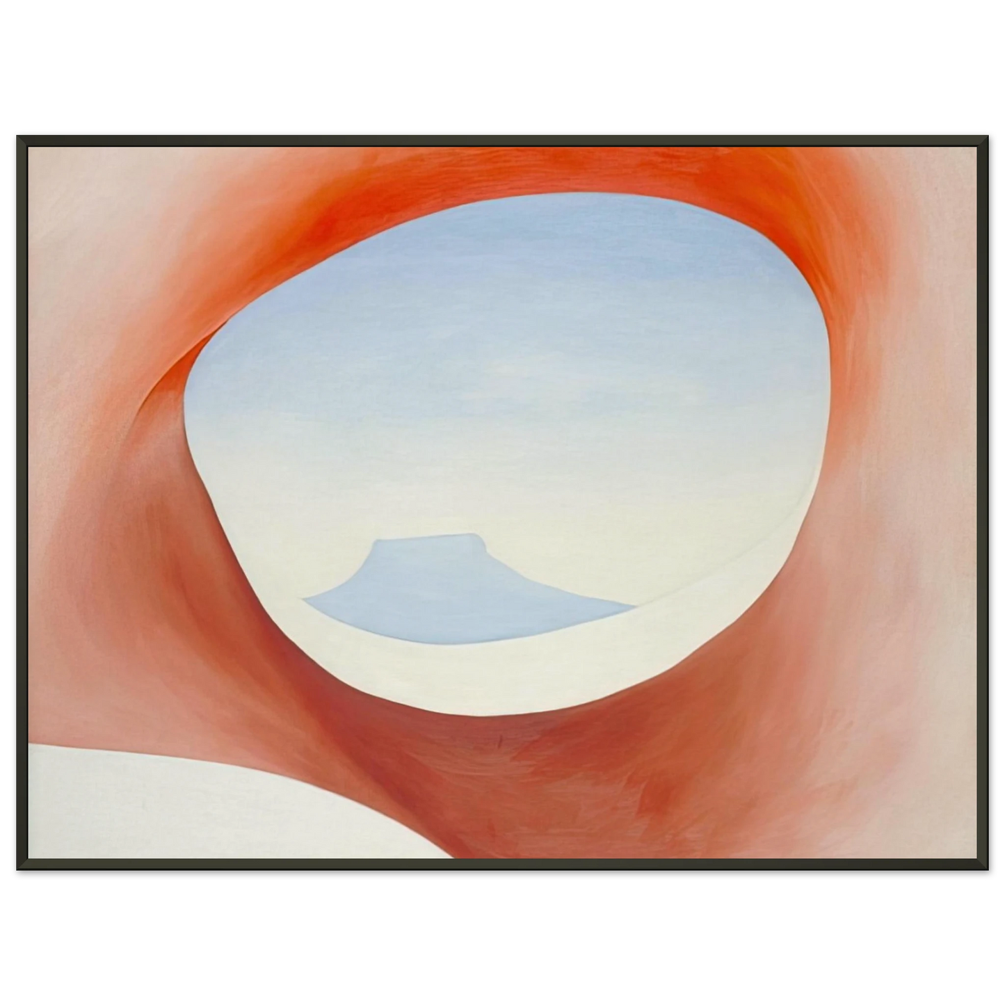 Georgia OKeeffe  Pedernal  From the Ranch I Framed Art Print  - Aluminum Frame - 60x80 cm / 24x32 inches