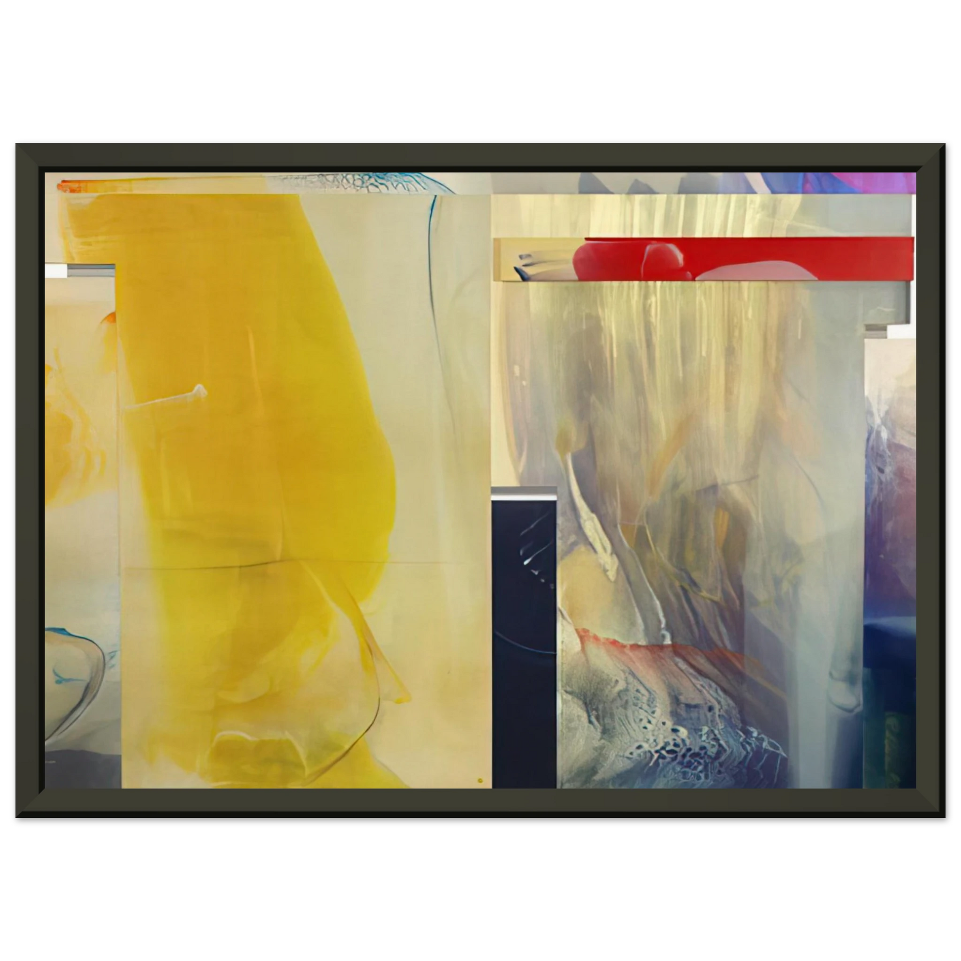 Sam Gilliam  River Falls Framed Art Print  - Aluminum Frame - 60x80 cm / 24x32 inches