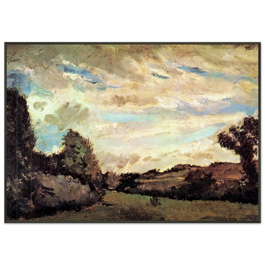 Vincent van Gogh  Landscape with Dunes Framed Art Print  - Aluminum Frame - 21x29.7 cm / 8x12"