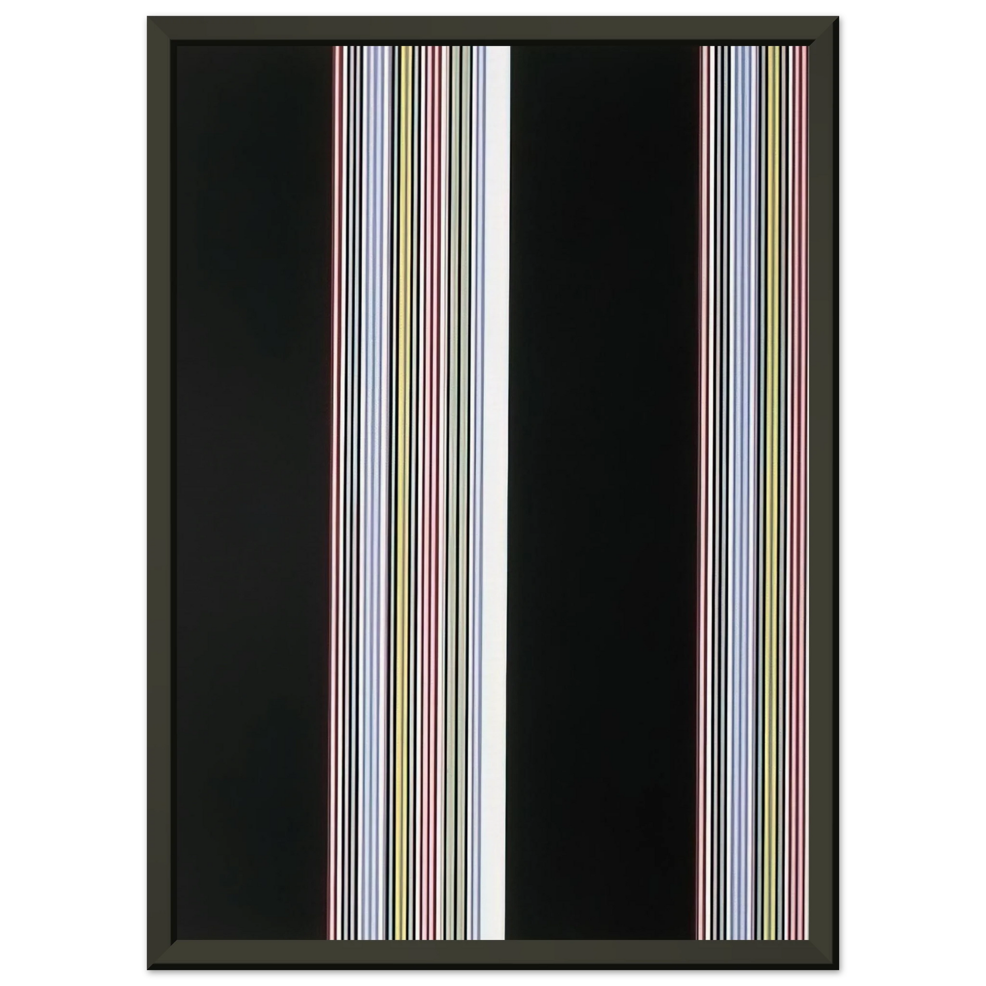 Gene Davis  Smithsonian Resident Associates Program 1985 20th Anniversary Poster  1985 Framed Art Print  - Aluminum Frame - 40x50 cm / 16x20 inches