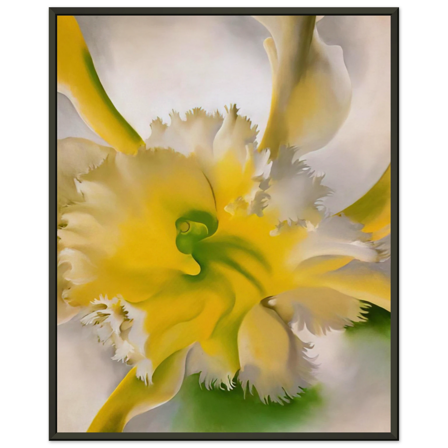 Georgia OKeeffe  An Orchid Framed Art Print  - Aluminum Frame - 40x50 cm / 16x20 inches