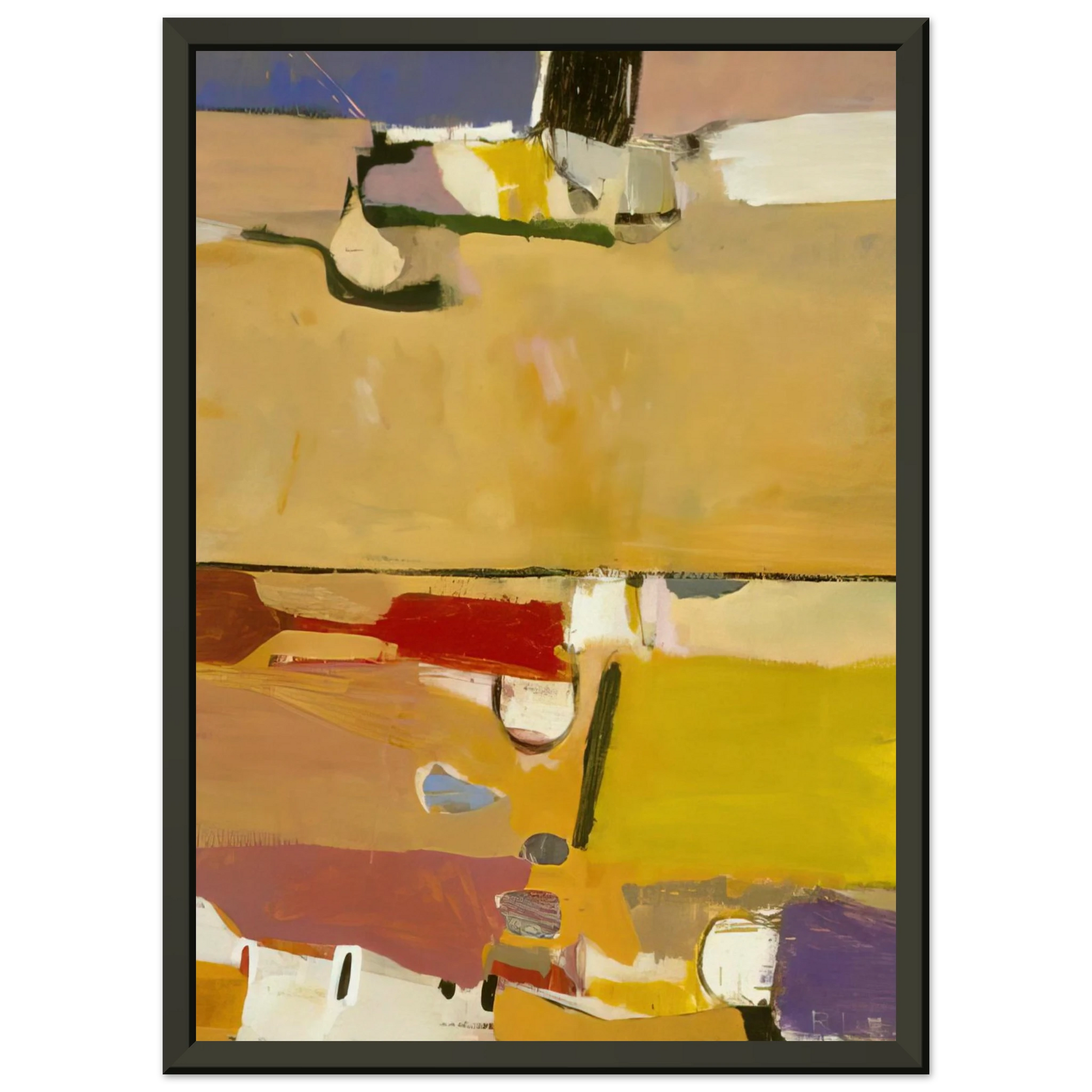 Richard Diebenkorn  A Day at the Races Framed Art Print  - Aluminum Frame - 60x80 cm / 24x32 inches