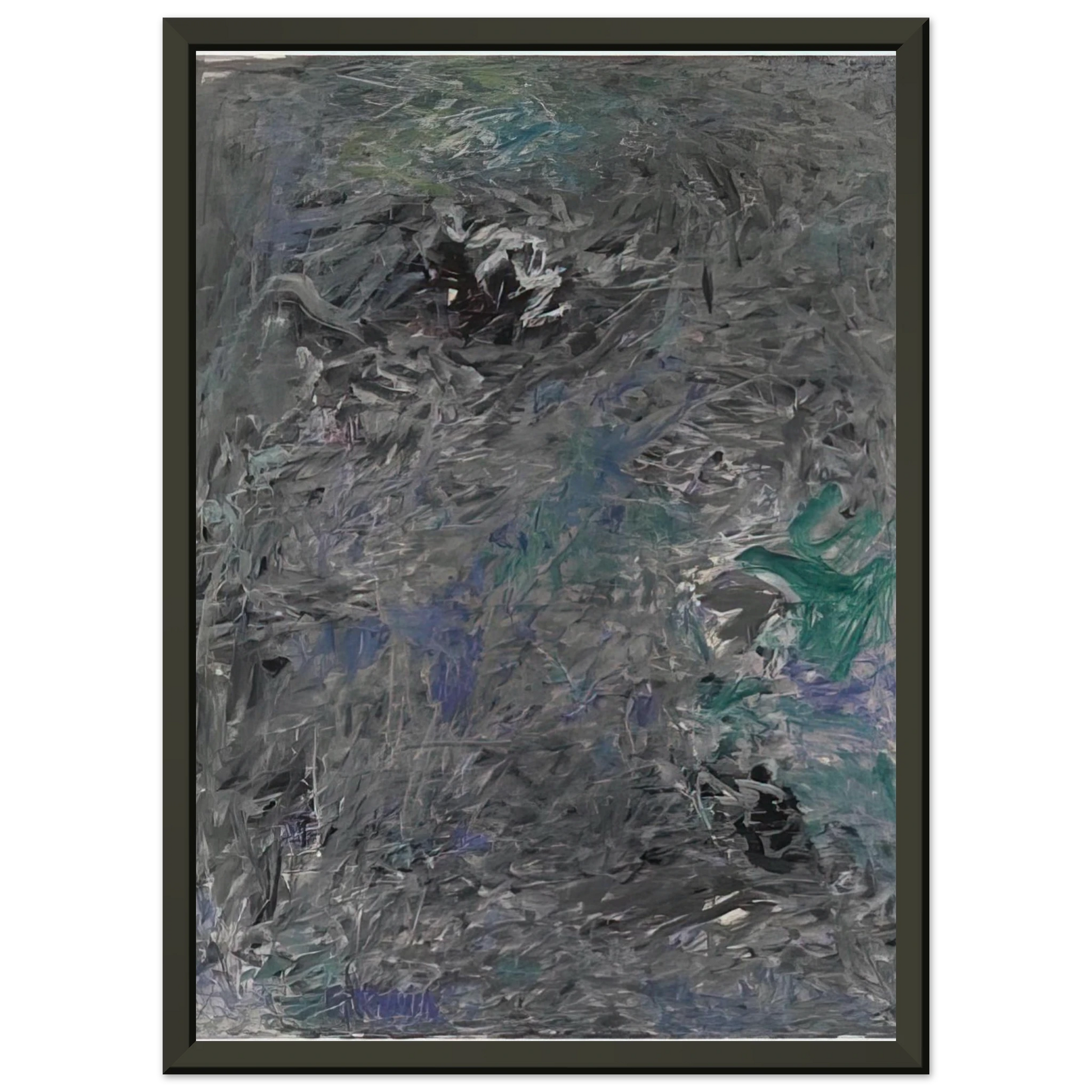 Milton Resnick  UNTITLED 6 1959 Framed Art Print  - Aluminum Frame - 70x100 cm / 28x40 inches