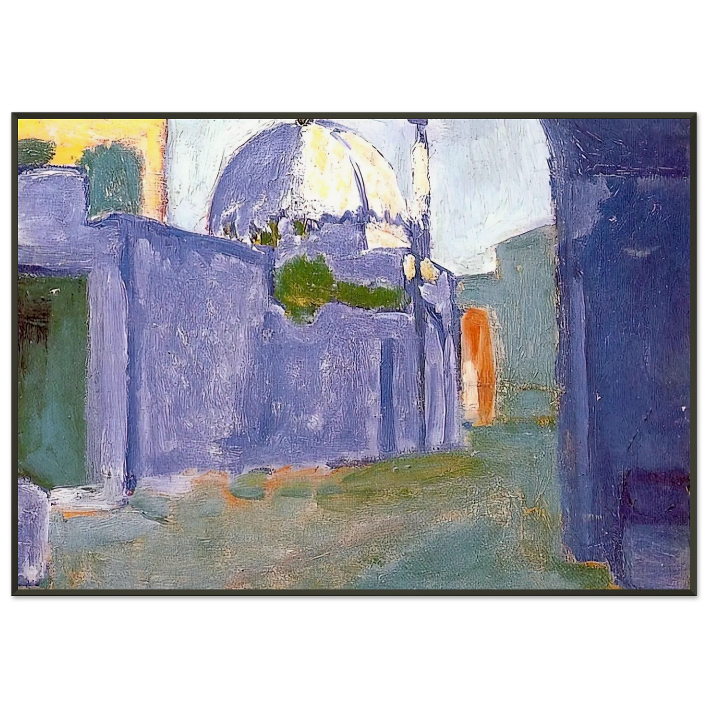 Henri Matisse  LE MARABOUT 1912 Framed Art Print  - Aluminum Frame - 21x29.7 cm / 8x12"