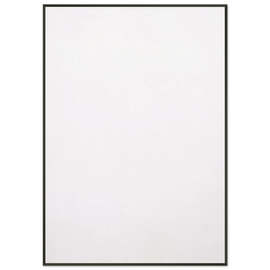 Robert Rauschenberg  WHITE PAINTING 1951 Framed Art Print  - Aluminum Frame - 21x29.7 cm / 8x12"