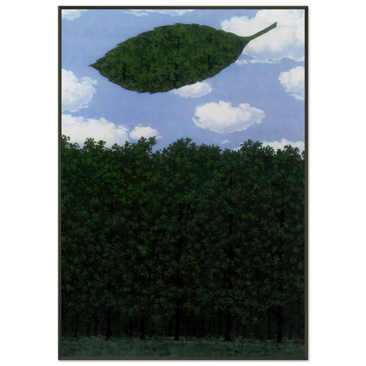 Rene Magritte  CHORUS OF THE SPHINX 1964 Framed Art Print  - Aluminum Frame - 21x29.7 cm / 8x12"