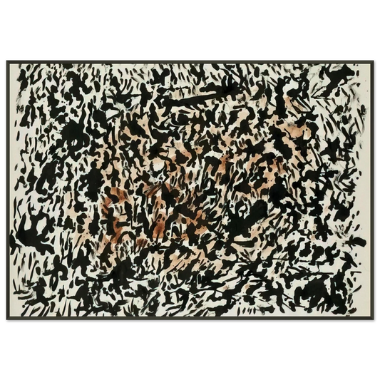 Henri Michaux  Untitled  1979 Framed Art Print  - Aluminum Frame - 21x29.7 cm / 8x12"