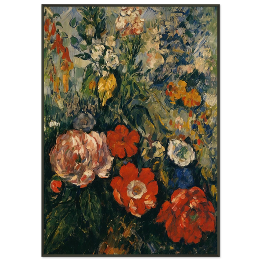 Paul Cezanne  Bouquet of Flowers Framed Art Print  - Aluminum Frame - 21x29.7 cm / 8x12"