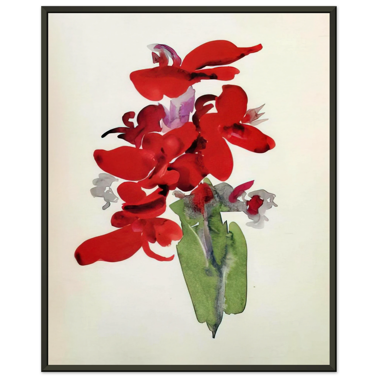 Georgia OKeeffe  Red Canna Framed Art Print  - Aluminum Frame - 70x100 cm / 28x40 inches