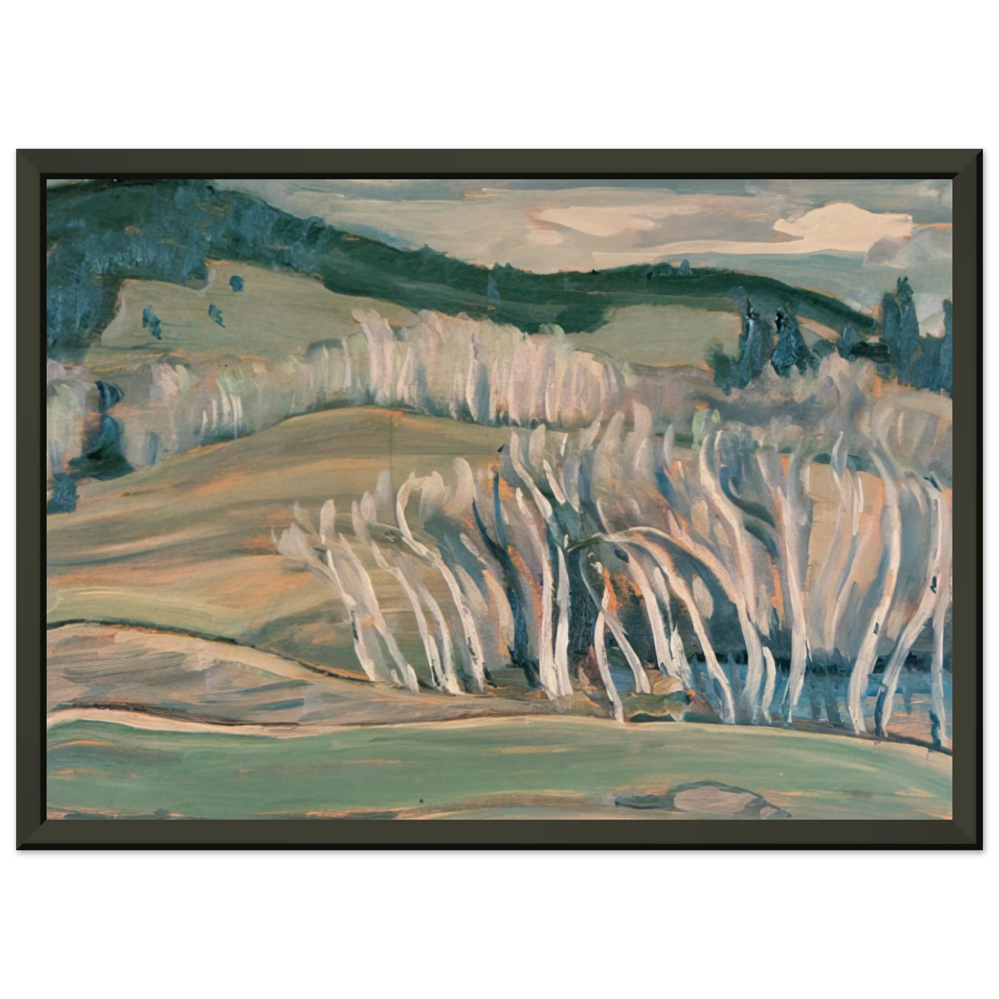 AY Jackson  Spring Caribou Country  1949 Framed Art Print  - Aluminum Frame - 60x80 cm / 24x32 inches