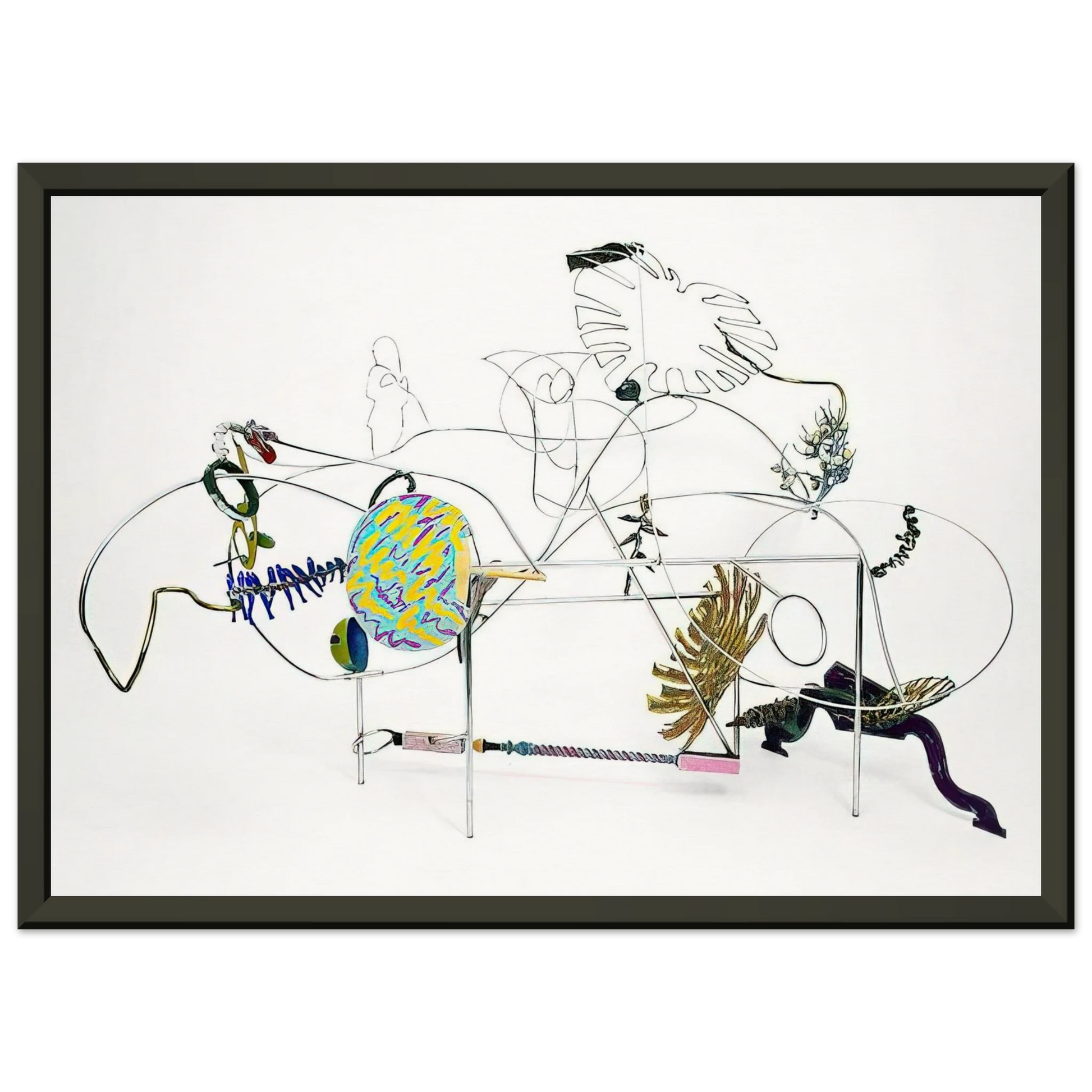 Nancy Graves  GRANDE NATURE MORTE 1987 Framed Art Print  - Aluminum Frame - 60x80 cm / 24x32 inches