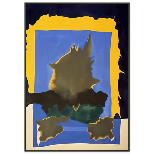 Helen Frankenthaler  Interior Landscape  1964 Framed Art Print  - Aluminum Frame - 21x29.7 cm / 8x12"